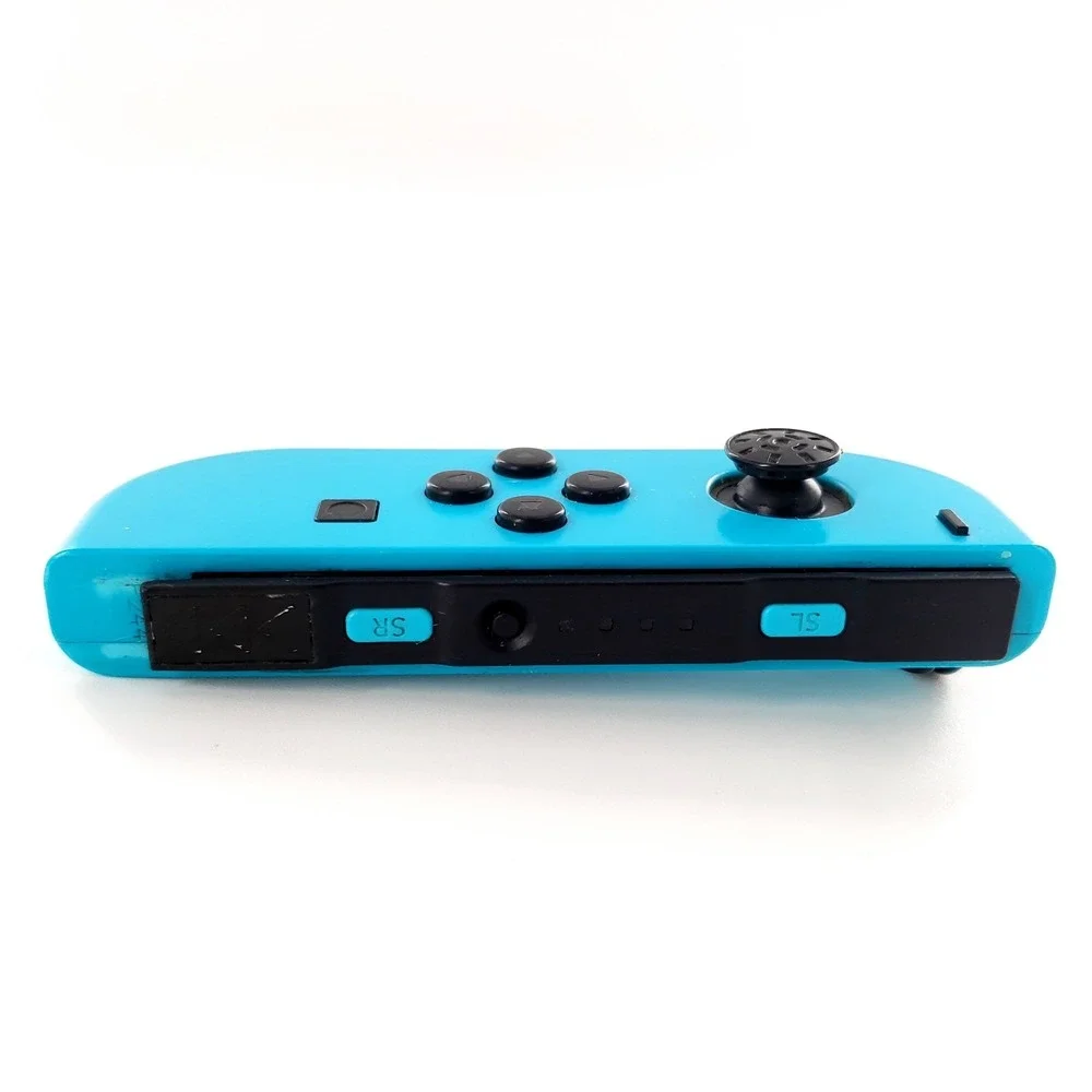 Genuine Nintendo Switch Joy-Con Left Neon Blue w/ Strap Missing Rubber Tested